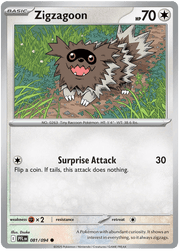 Zigzagoon 081/094 Common | Mega Evolution – Phantasmal Flames by Worth the XP on MYNTED