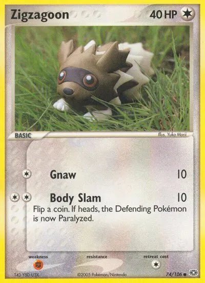 Zigzagoon 74 · Normal (EX Emerald) — CGC 10 by The Archive Stop on MYNTED