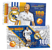 Zinedine Zidane 100 Pesos UNCB banknote by UNCB on MYNTED