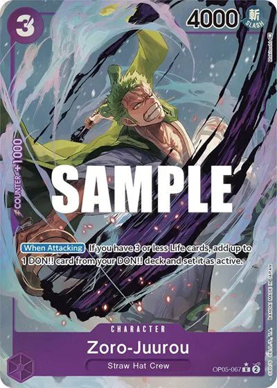 Zoro-Juurou (Alternate Art) OP05-067 (Awakening of the New Era) by Desert Pirates on MYNTED