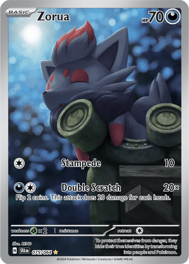 Zorua 075/064 (Shrouded Fable) by RoninMjRips on MYNTED