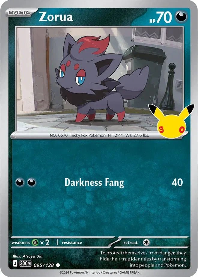 Zorua 095/128 (30th Celebration) by The Archive Stop on MYNTED