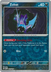 Zubat 041/165 - Reverse Holo (Pokemon 151) by The Cardboard Grind on MYNTED