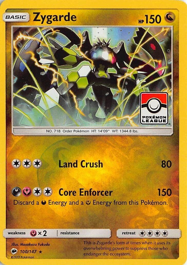 Zygarde(Pokémon League 100/147) Burning Shadows Promos by The Greatest on MYNTED