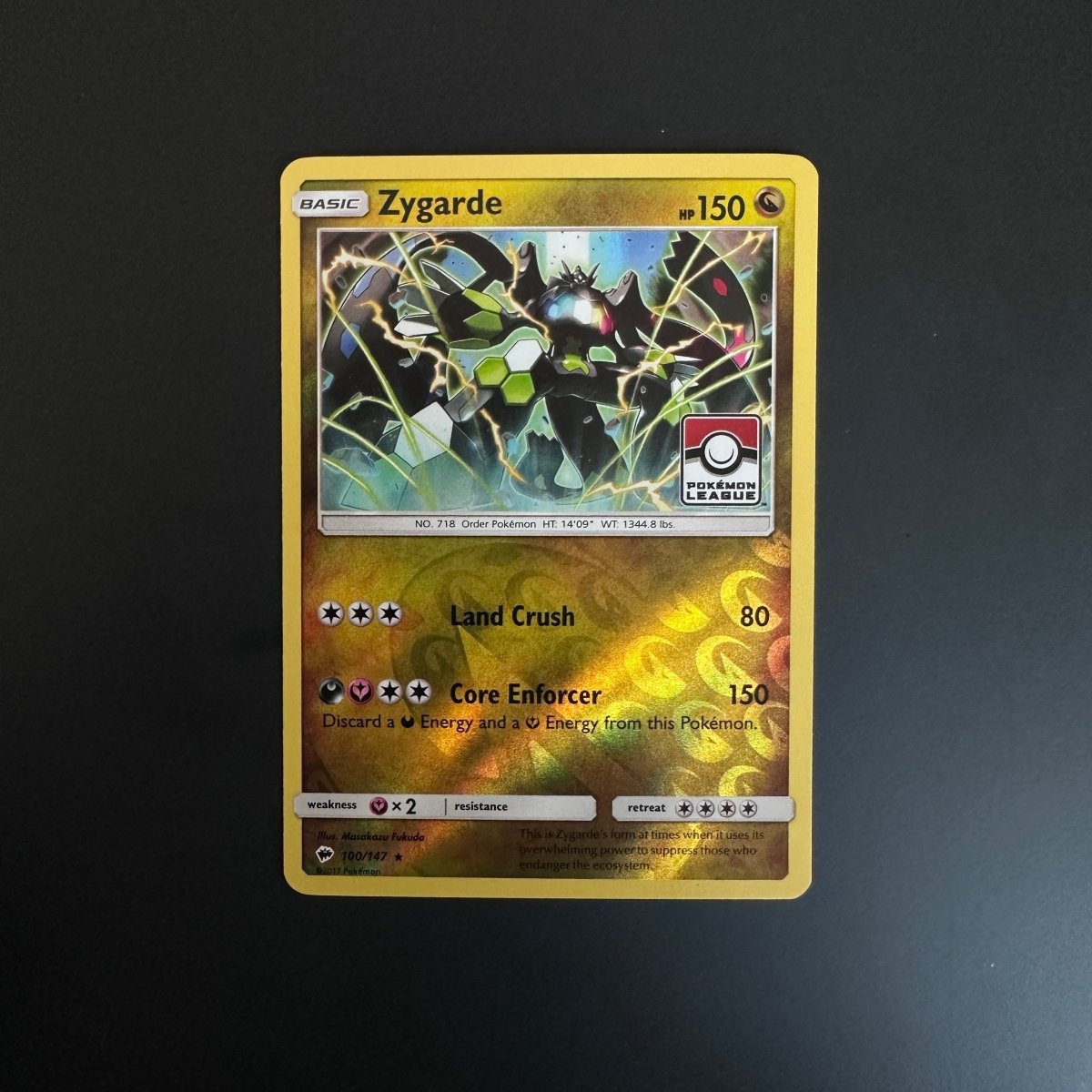 Zygarde(Pokémon League 100/147) Burning Shadows Promos by The Greatest on MYNTED